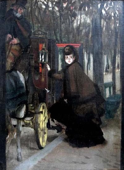 James Tissot Le rendez vous secret oil painting picture